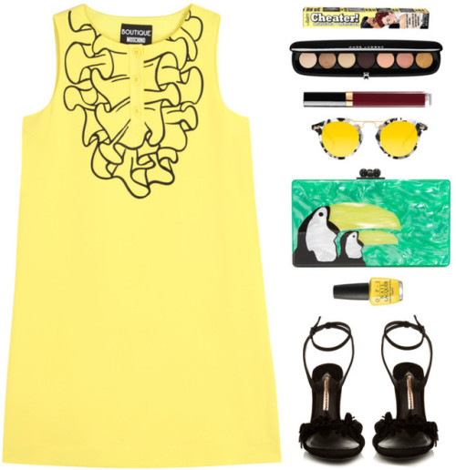 In La La Land: Yellow Dresses by ioanathe92liner featuring Marc Jacobs