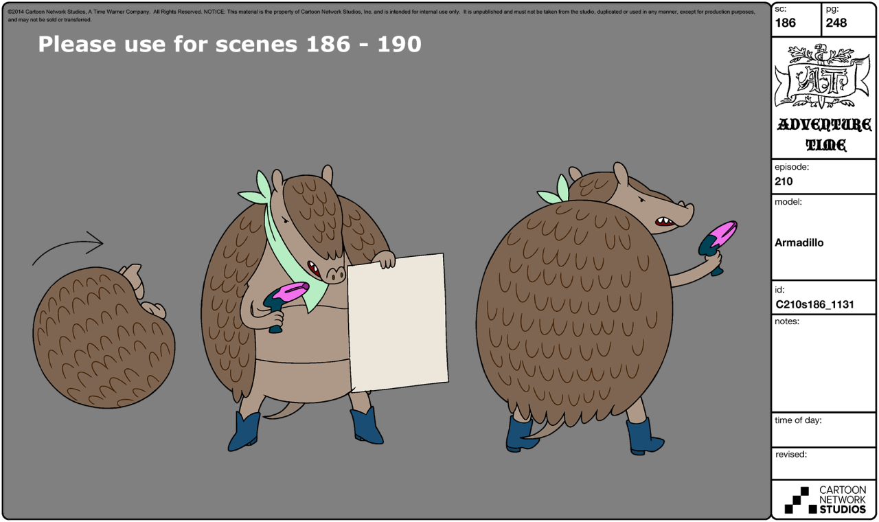 selected character model sheets (2 of 2) from Angel Facecharacter &amp; prop