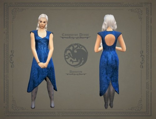 This is my version of Dany’s more intricate blue dress. I also got a little carried away makin