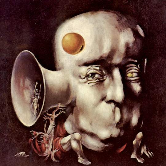 Cover art to Harlan Ellison's “I Have No Mouth And I Must Scream” by Leo  and Diane Dillon – @sharkchunks on Tumblr