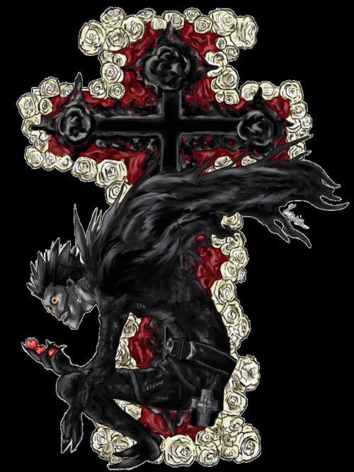 deathnotewiki:  “Ryuk” by Arkyz of DeviantArt Continue reading for a public service announcement…I know you’re reading this because you always read my posts. You always watch and follow me online, threatening to find me and slowly kill me and