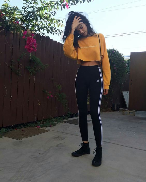 adidas leggings ootd