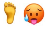 healingisneeded:captainsnoop: apple just announced new emojis. these two are my favorite.  FOOT FETI