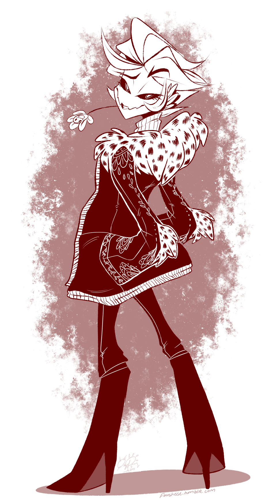 faustisse:  Posting it up all by itself; because why not? Drew this in response to