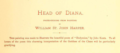 William St. John Harper (1851-1910), ‘Head of Diana’, “American Art and American A
