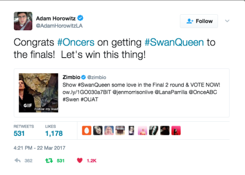 So this happened today. Congrats to the Swan Queen shippers for rising up and making their voices he