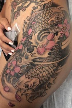 Koifish Tattoo #tattoo #ink #art #realistic #colorful #idea #design #peaces #japanese #koifishtattoo #inkedlife #blossoms #empireinks #fusionink #hiptattoo #blessed #hustle #tattoo#ink#art#realistic#colorful#idea#design#peaces#japanese#koifishtattoo#inkedlife#blossoms#empireinks#fusionink#hiptattoo#blessed#hustle
