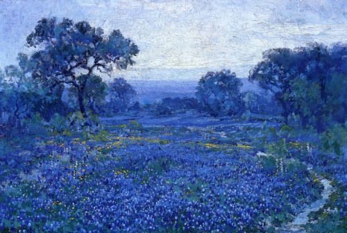 Bluebonnet Scene, 1921, Robert Julian Onderdonk