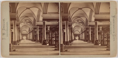 Patent Office - South Hall, T. W. Smillie, c. 1870, Smithsonian: National Portrait GallerySize: Imag