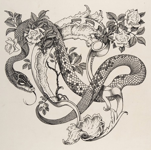 clawmarks:Unused Tailpiece Design, The Duchess of Malfi - Henry Weston Keen & John Webster - c.1