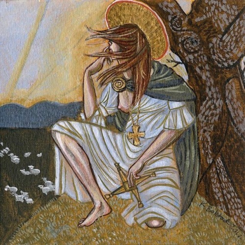 religions-of-the-world:St. Brigid Inside the Icon BoxBy Karin Bolstad2012