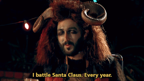 ostensiblynone:I’m Krampus. I battle Santa Claus. Every year. Ryan &amp; Shane Get Even Dr