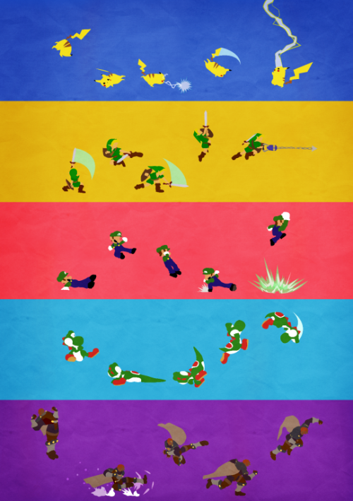 retrogamingblog:  Super Smash Bros Posters made by Chris Pocetti
