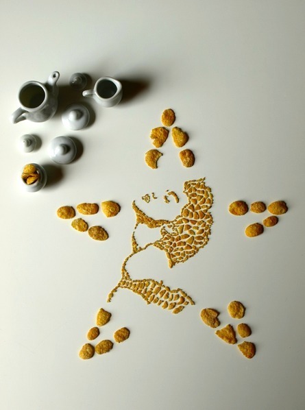 Porn Celebrity Art with Cereal! photos