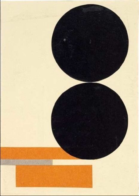 blueberrymodern:
“ walter dexel - komposition mit zwei schwarzen scheiben (1930)
”