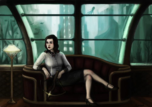 Elizabeth (Burial At Sea)Art by Emyonhttp://emyon.tumblr.comhttp://emyon.deviantart.com