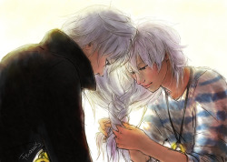 feramisart:  Dark Bakura x Bakura Ryou more