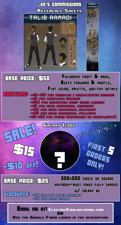  COMMISSIONS ARE OFFICIALLY OPEN! (ﾉ◕ヮ◕)ﾉ*:･ﾟ✧ Lots of info can be seen in these adverts! If you hav