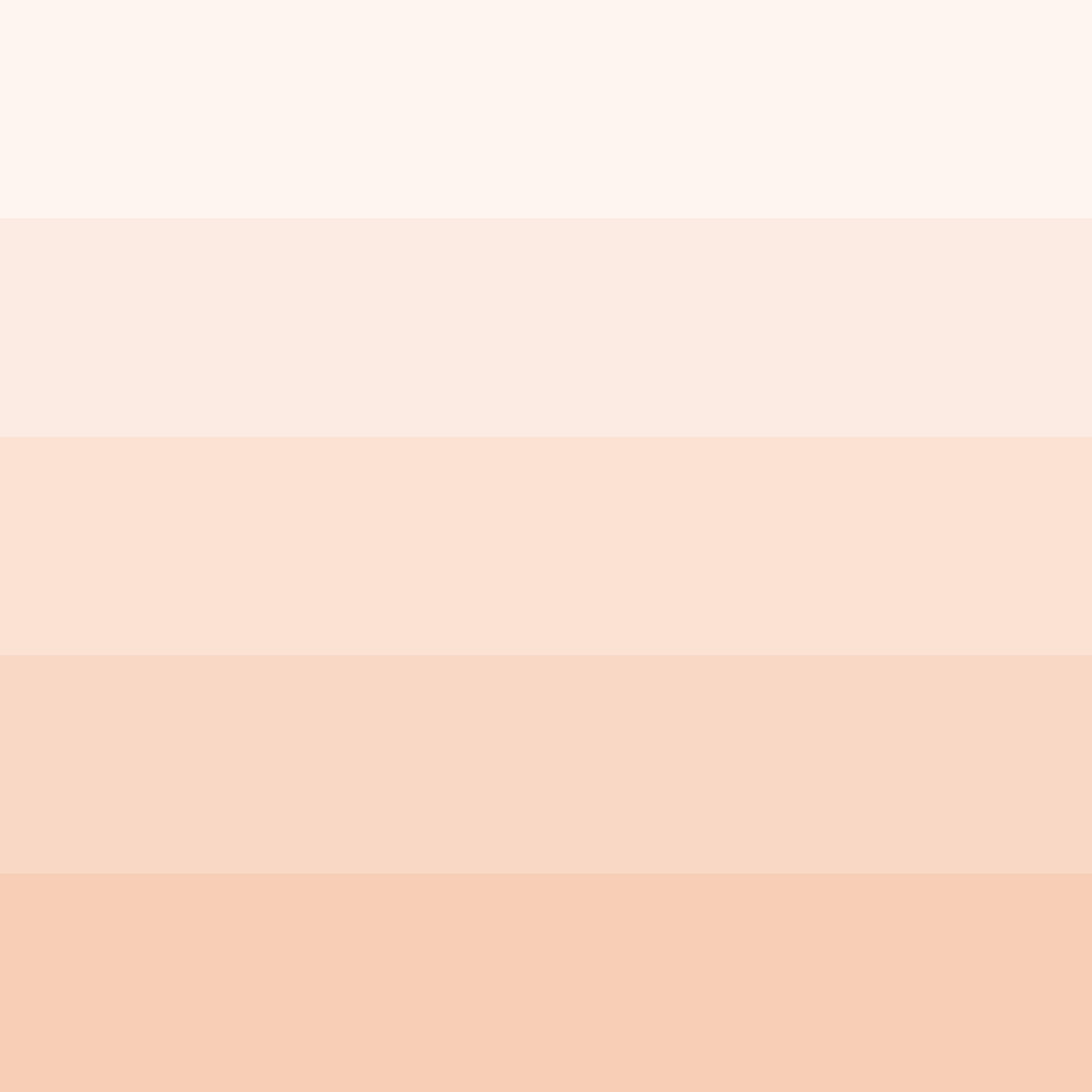 perfectpalettes:  FEF5F0 | FCEBE2 | FBE2D3 | F9D8C5 | F8CEB6FEFCF0 | FCF9E2 | FBF5D3