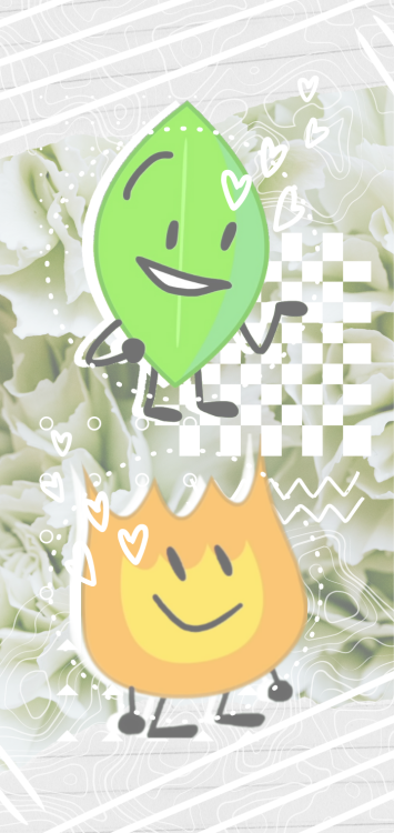 firey x leafy (bfdi) pastel wallpapers (720 x 1520) for anon!