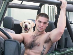 campusbeefcake:  the best men have dogs 