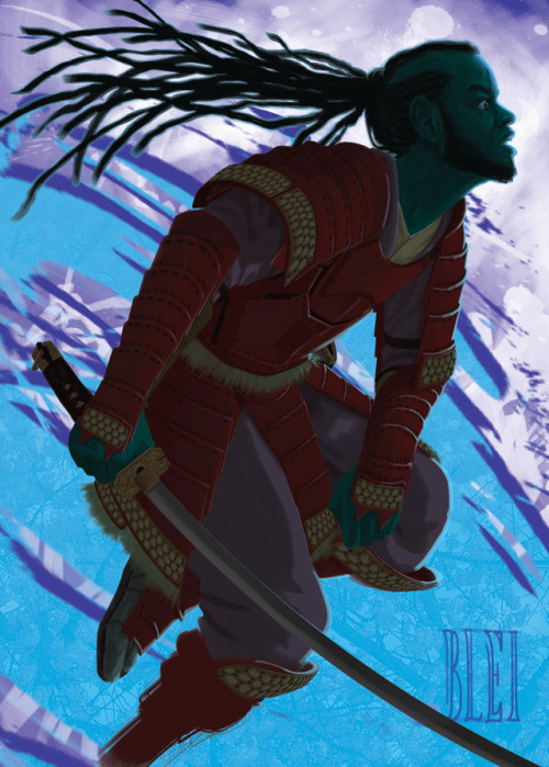 Yasuke The Black Samurai by Brian LeiArtist commentary: “Yasuke was a samurai of black African origi