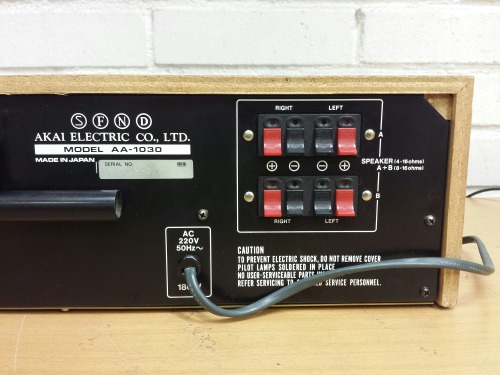 Akai AA-1030 Stereo Receiver, 1976