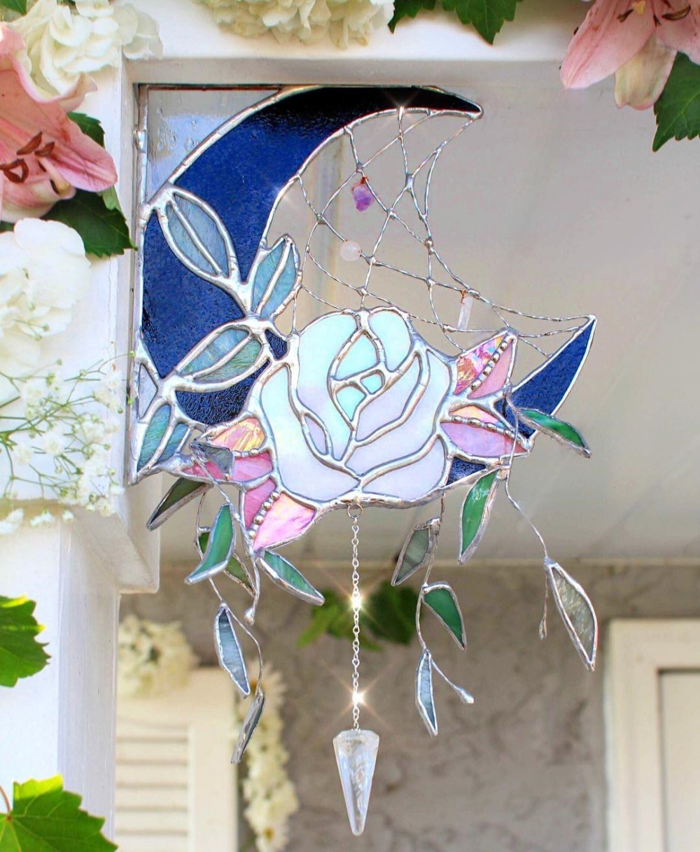 sosuperawesome:  Stained Glass Art  The Sweet Karma Bar  #Etsy #Stained Glass  