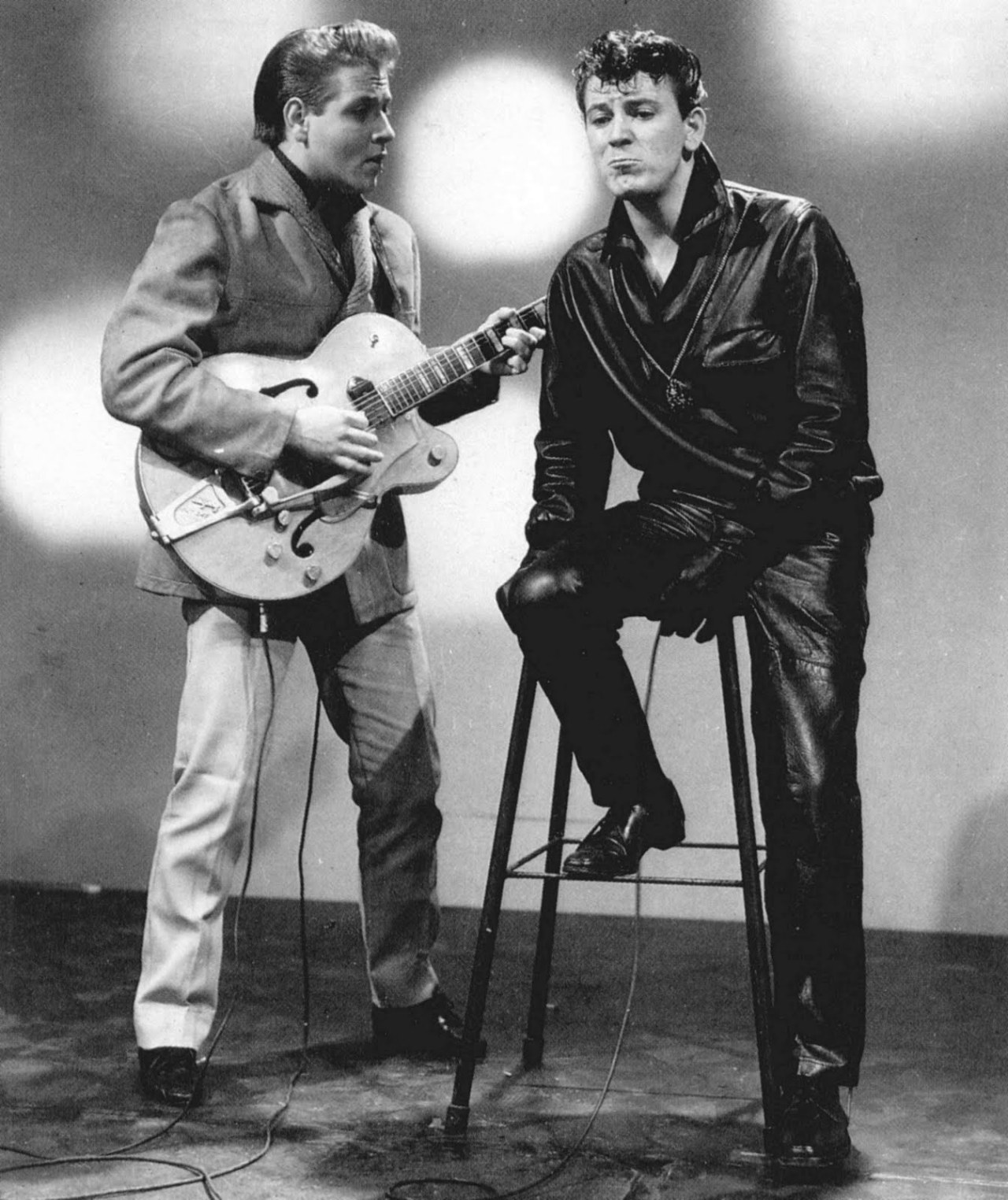 rockin-57-chevrolet:  Gene Vincent. All leather. All the time. 