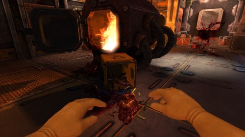 ariyous-dusk-mod:  the-goddamn-doomguy:  notdracon:  viscera cleanup detail, the only game that lets you clean up the aftermath of a sci-fi fps if you can get the damn bucket into the incinerator that is  Somebody actually made a game on what being a
