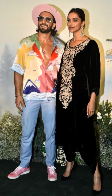 Deepika Padukone and Ranveer Singh attends Arpita Khan’s Eid Party on May 3, 2022.