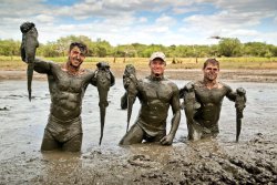 rubbernono:  giantsorcowboys:   Muddy Ruckers  Paul Jordaan, Cobus Reinach, Joe Pietersen, And The Sharks Got Down And Dirty To Save Endangered Life… Just Like Chasing Eggs On A Pitch!  Woof, Baby!   Pretty hot 