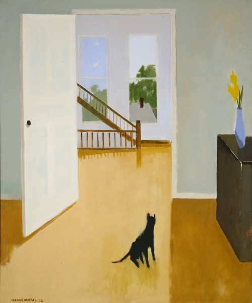 Herman Maril, Interior with Cat, 1972