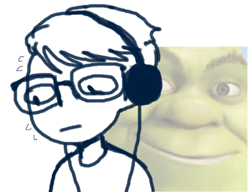 kermitthefrrog:  listening to a good song but it was in a shrek film so the entire