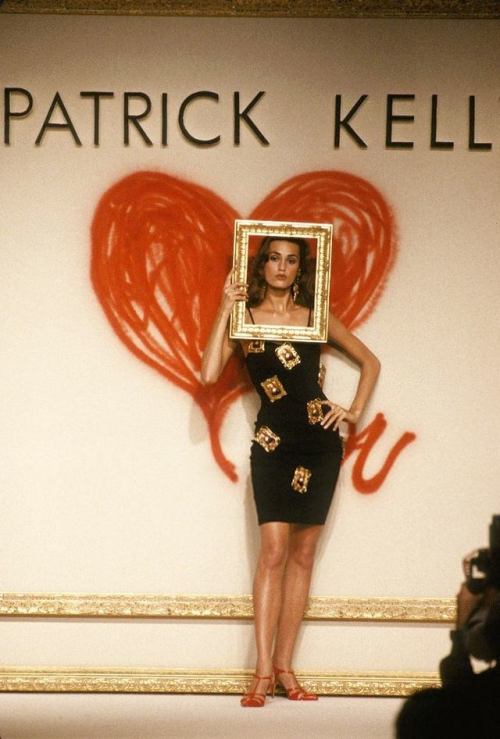 vintagewoc:yasmin le bon at patrick kelly s/s 1989