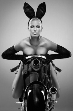 motorcycles-and-more:  Playboy biker girl