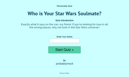 winebrightruby:lothtooka:it’s a space kissing adventure“Your Result: Luke SkywalkerYou’re gay and dr