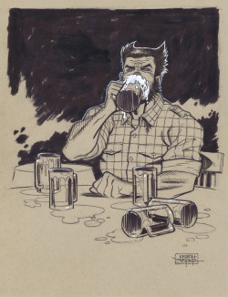 josephcooper:  Wolverine did the drinking.