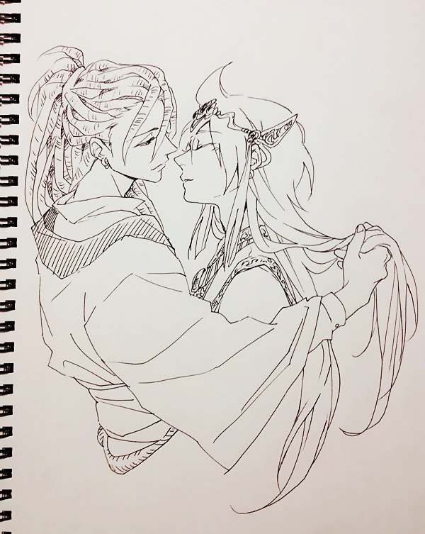 temariart:  I saw some king Alibaba with adviser Kassim in pixiv before and thought