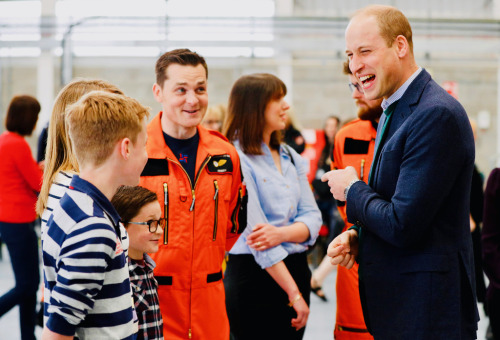 8 May 2019 | Prince William, Duke of Cambridge visits Caernarfon coastguard search and rescue helico