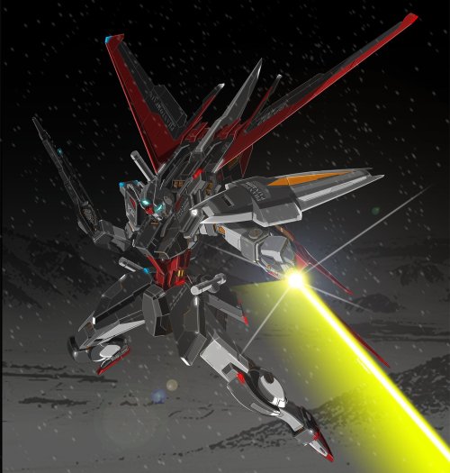 alphamecha-mkii: GAT-X105 Strike Gundam by heyhey_heyzan