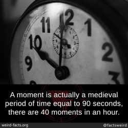 mindblowingfactz:  A moment is actually a