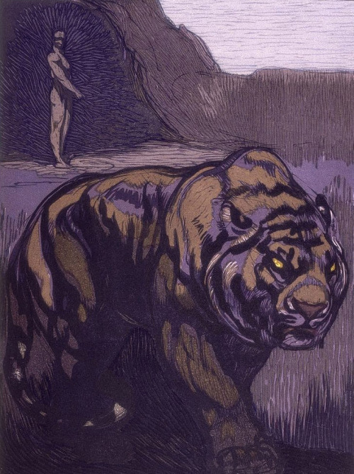 Rudyard Kipling’s The Jungle Book, illustrated by Paul Jouve.