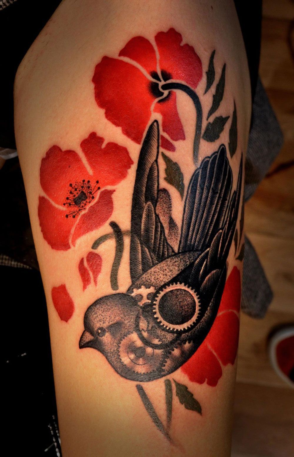 Tattooed by tattoo artist Leila Jennifer, working in Inked Celebrity Tattoo Shop, New York, USA.