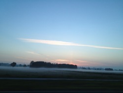 Sunrise in Germany this morning with a beautiful