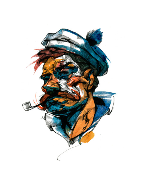Illustration by Viktor Miller-Gausa (via Exploring Sea | Art & Design without Frontiers)