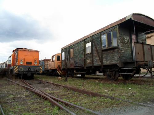 leona-florianova:Abandoned train graveyard in my city.  