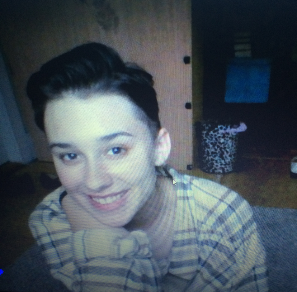 chopped all my hair off :’) my gf said I would look good and idk I think I do sorta