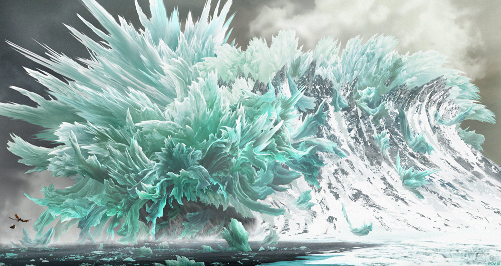 howtotrainyourdragon:  “Ice expelled by the Bewilderbeast has a very different