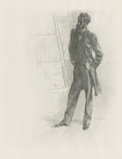 blastedheath:  Giovanni Boldini (Italian, 1842-1931), Portrait of Paul Helleu standing. Etching on wove paper, 43.9 x 35.6 cm. 
